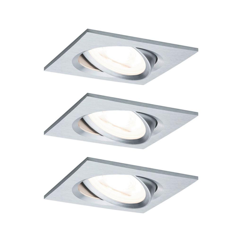 LED-Deckenleuchte 3er-Set L: 8,4 cm, Rechteckig