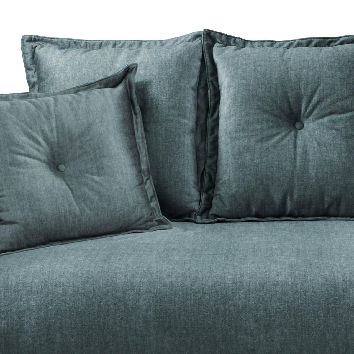 2,5-sitzer-sofa Baggio Mit Kissen Koralle - Blau/Schwarz, MODERN, Holz/Textil (196/94/103cm) - Livetastic