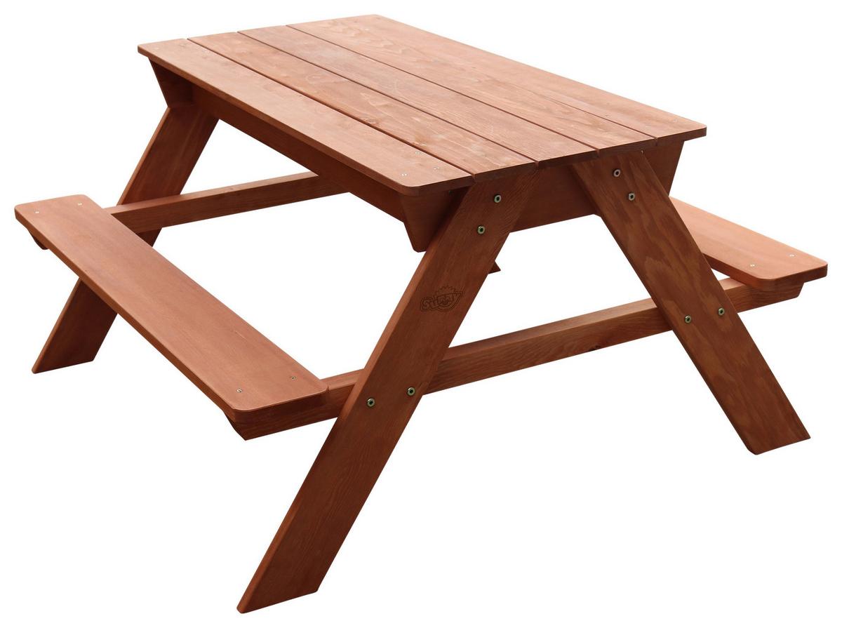 Sand- und Wassertisch C052.005.00 - Braun, KONVENTIONELL, Holz/Kunststoff (89/50,5/89cm) - Ambia Garden