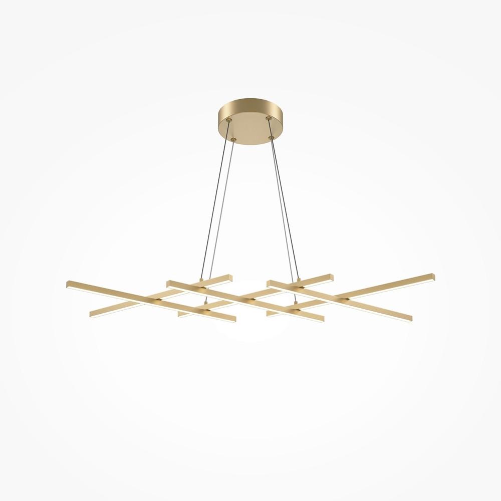 Pendelleuchte Halo - Messingfarben, MODERN, Metall (103,5/30/25,7cm) - MAYTONI