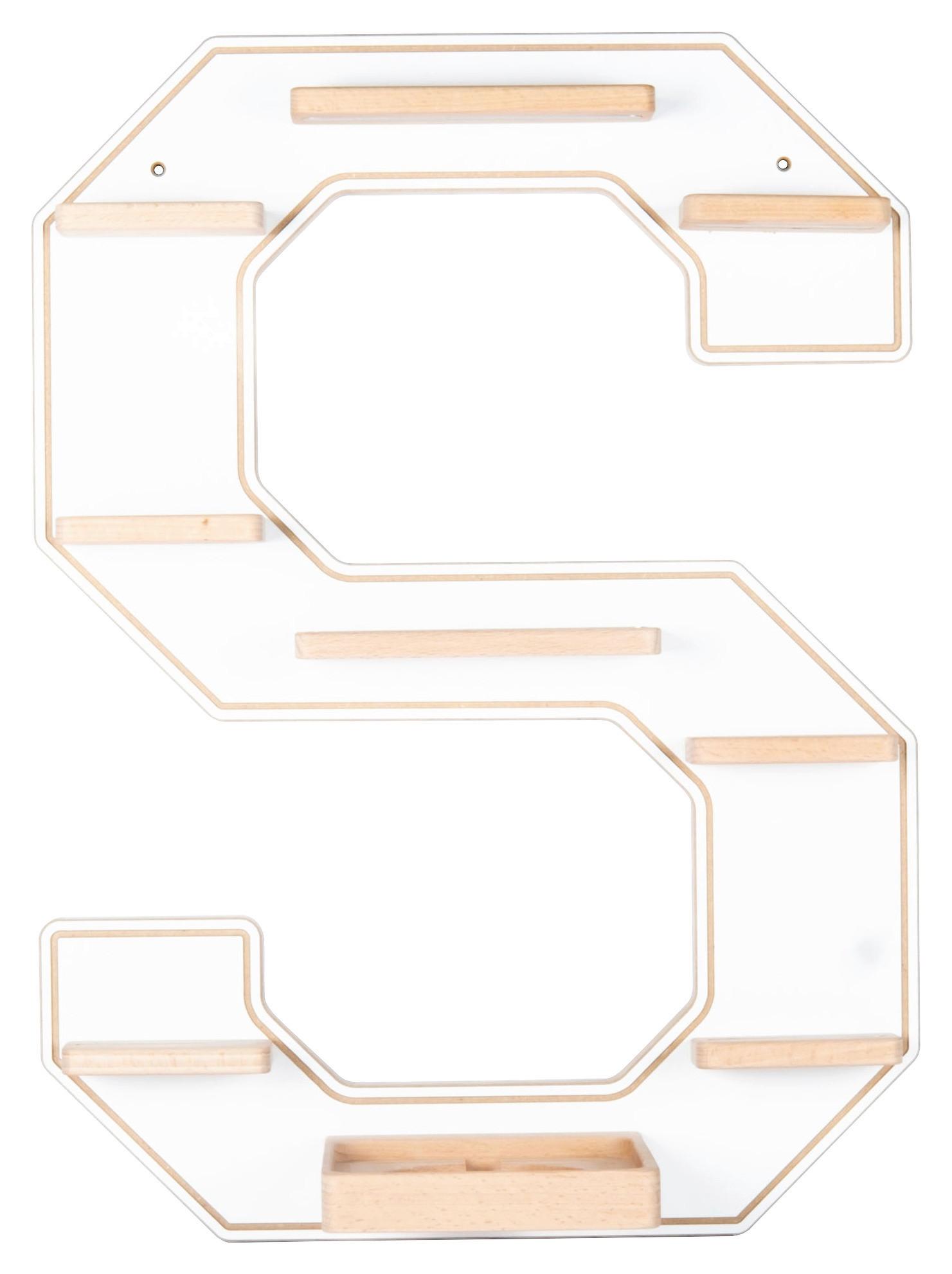 Kinderregal Boarti Weiß B: 40 cm - Weiß, MODERN, Holzwerkstoff (40/54/19cm) - MID.YOU