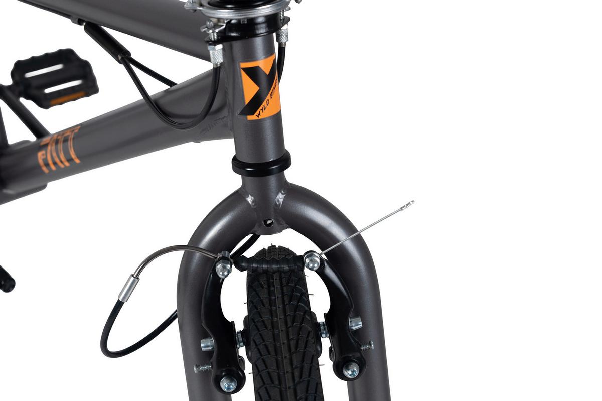 BMX Freestyle 20'' FATT grau - Grau, LIFESTYLE, Metall (25kg)