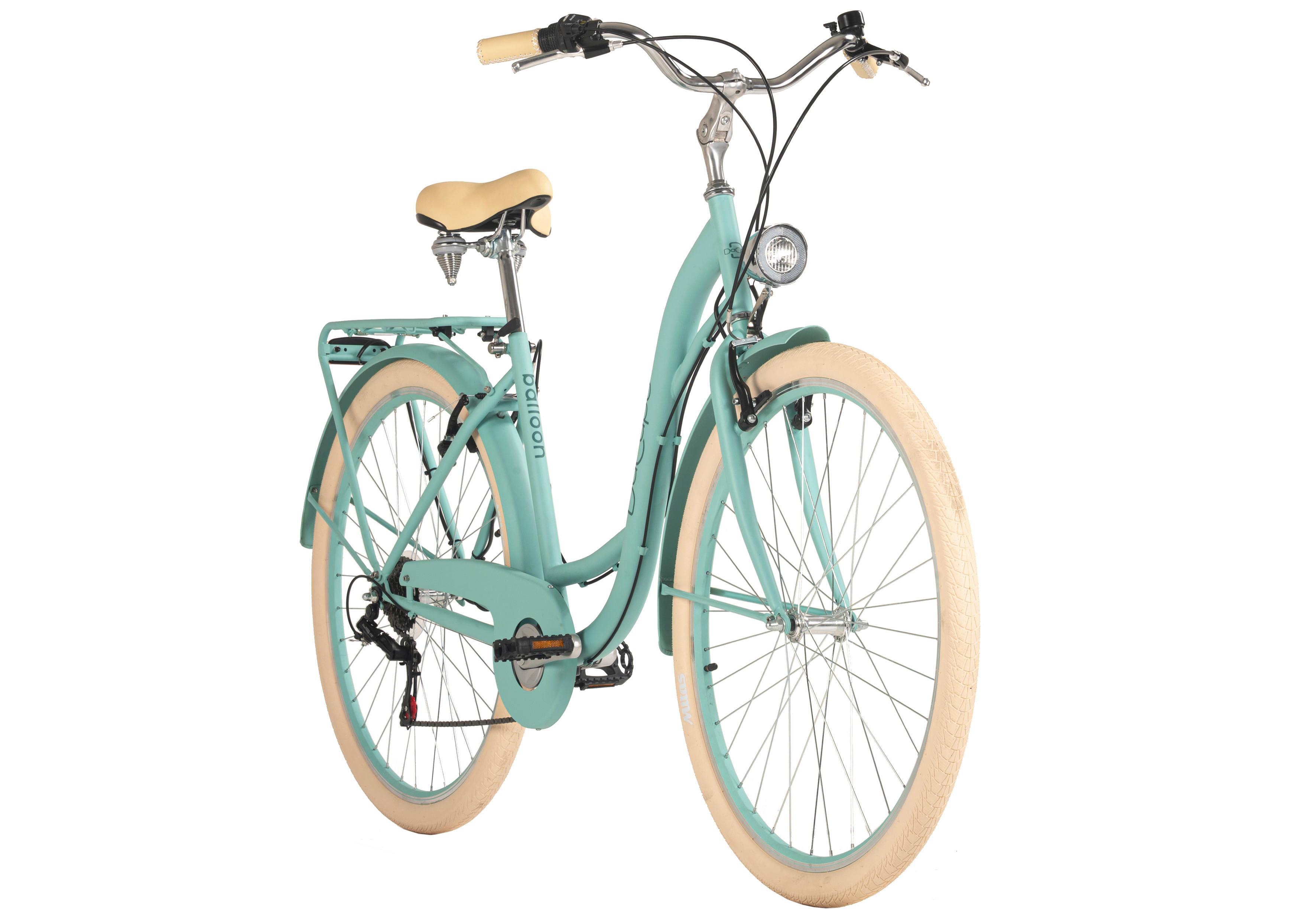 Citybike 172c Balloon Türkis - Türkis, LIFESTYLE, Metall (25/140/60cm)