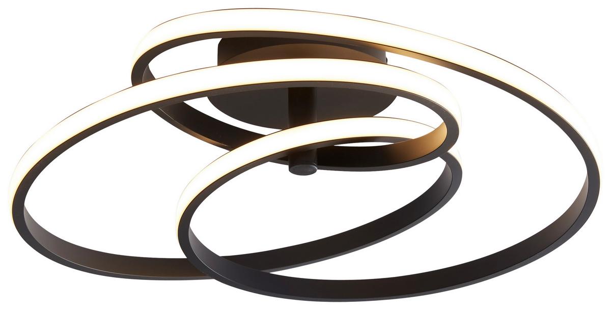 STROPNÍ LED SVÍTIDLO Mofer, 50/13cm - černá, Moderní, kov/plast (50/13cm) - Premium Living