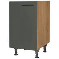 Spülenunterschrank Easytouch - Eichefarben/Grün, MODERN, Holzwerkstoff (45/87/56cm) - Nobilia