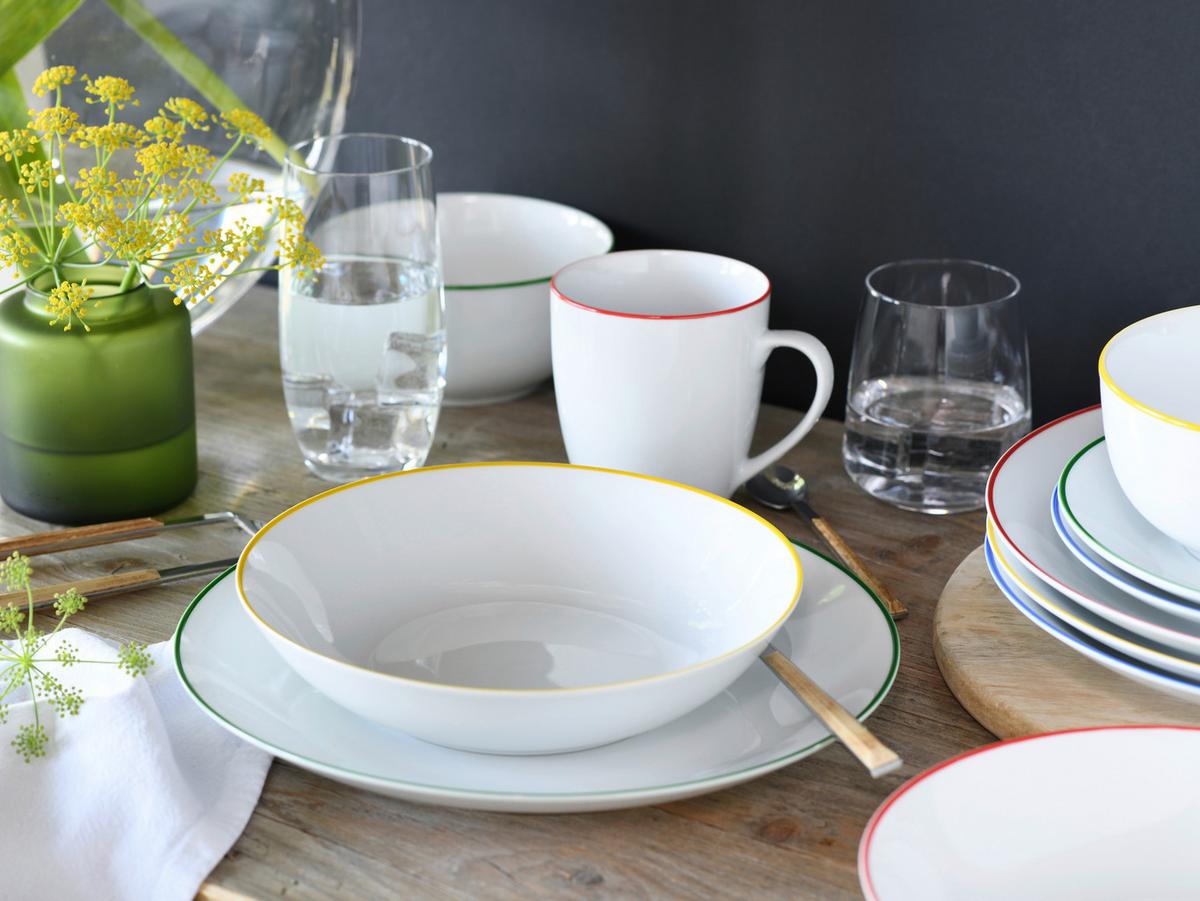 Kombiservice Multicolor L: 39 cm - Multicolor, Basics, Keramik (39/33/30,5cm) - Creatable