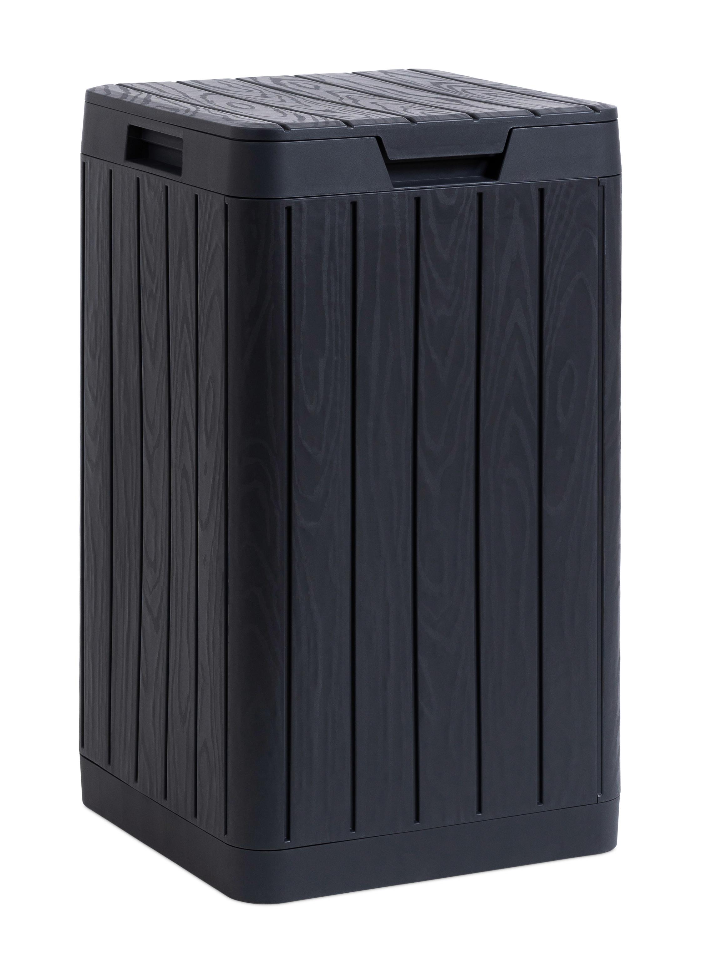 Gartenabfallbox 38/65/38 cm - Anthrazit, Basics, Kunststoff (38/65/38cm)