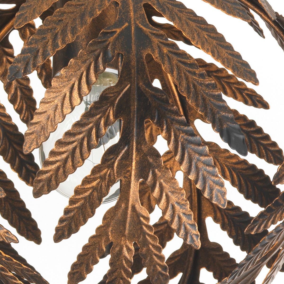 Deckenleuchte 4996/Plpb - Bronzefarben, KONVENTIONELL, Metall (25/23cm)