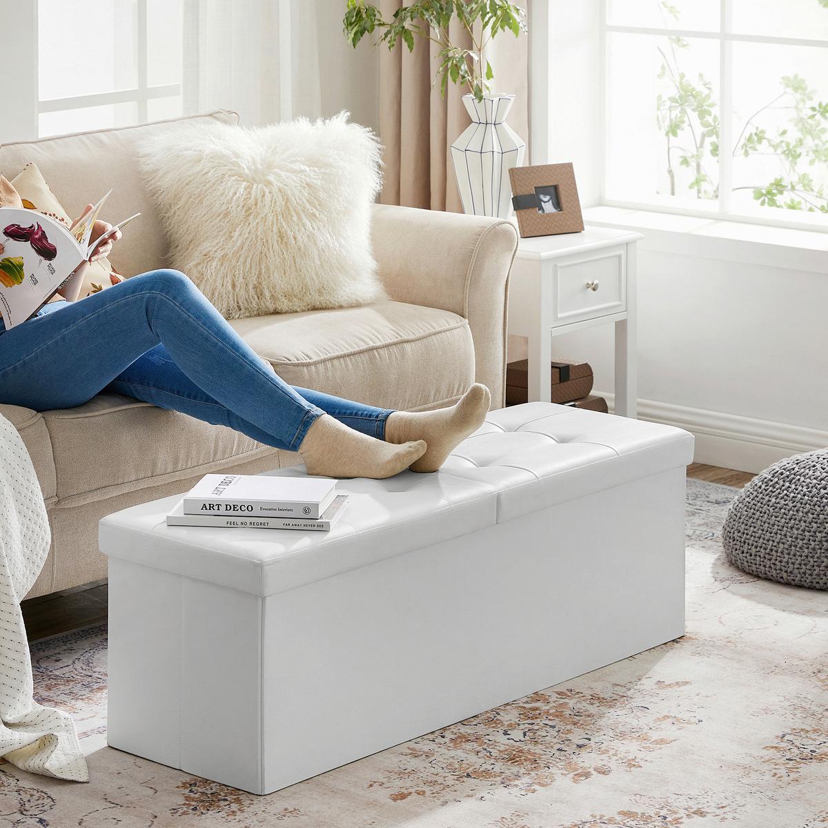 SITZBOX Weiß B: 110cm - Weiß, Basics, Holzwerkstoff/Kunststoff (110/38/38cm)