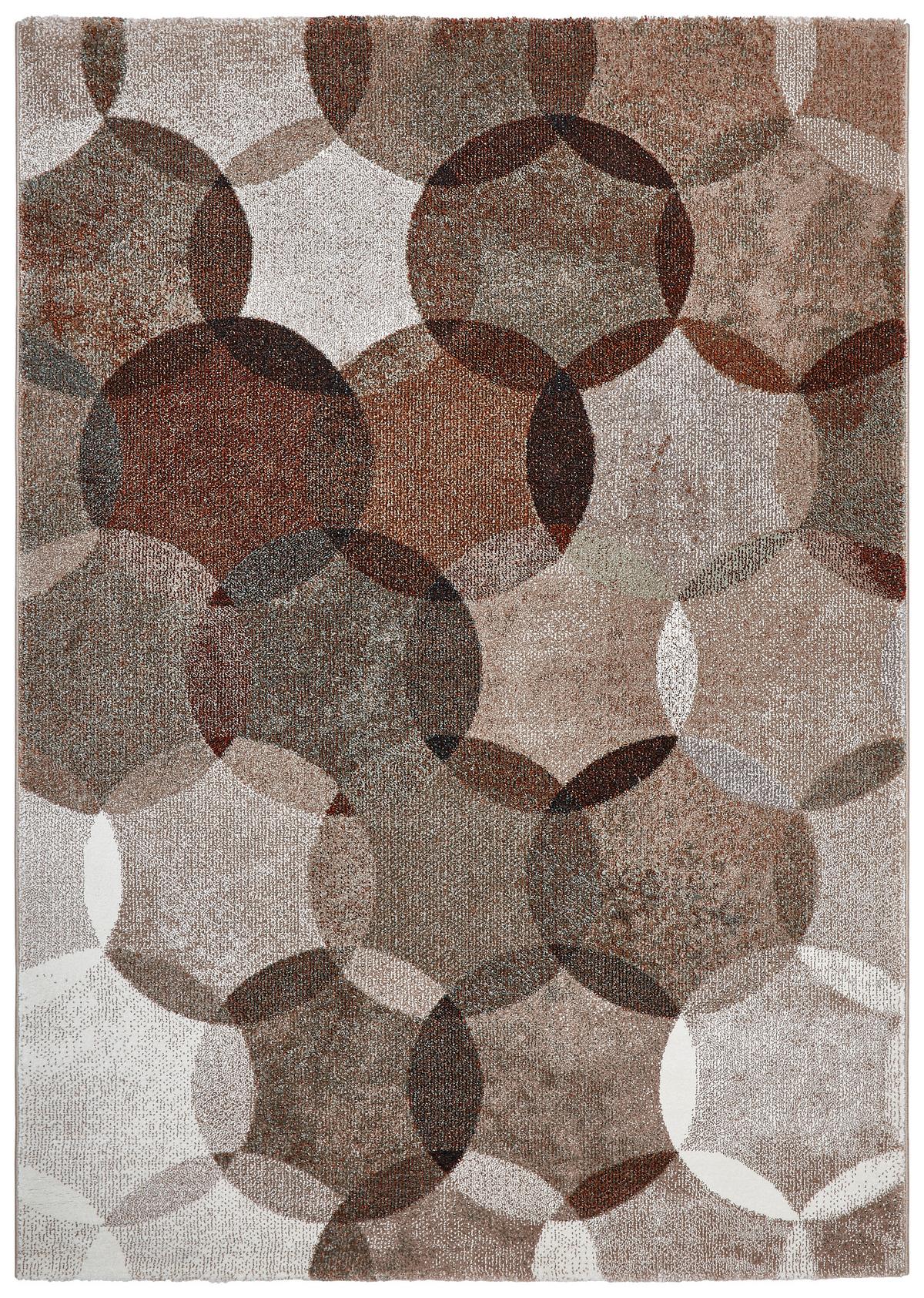 Webteppich Beige/braun Graphik Modernina 80x150 Cm - Rotbraun/Beige, Design, Textil (80/150cm) - Esprit
