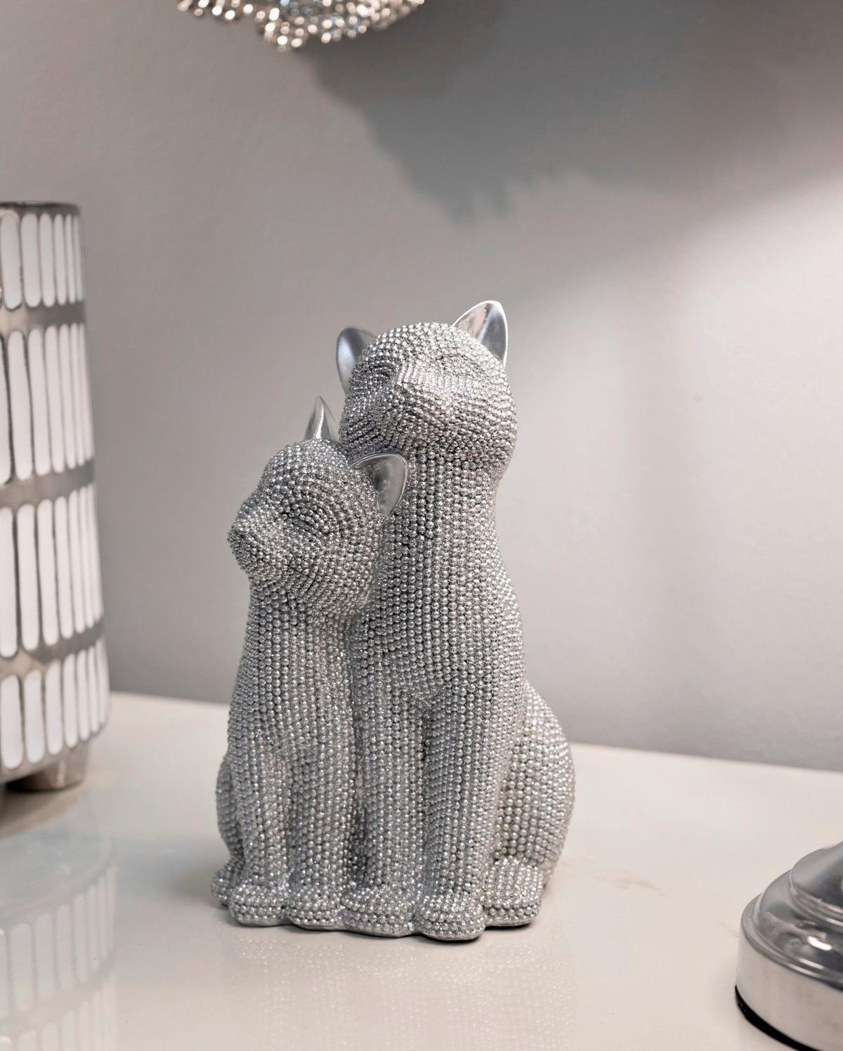 Skulptur Kunststoff, Silver - Basics, Kunststoff (13/21/10cm)