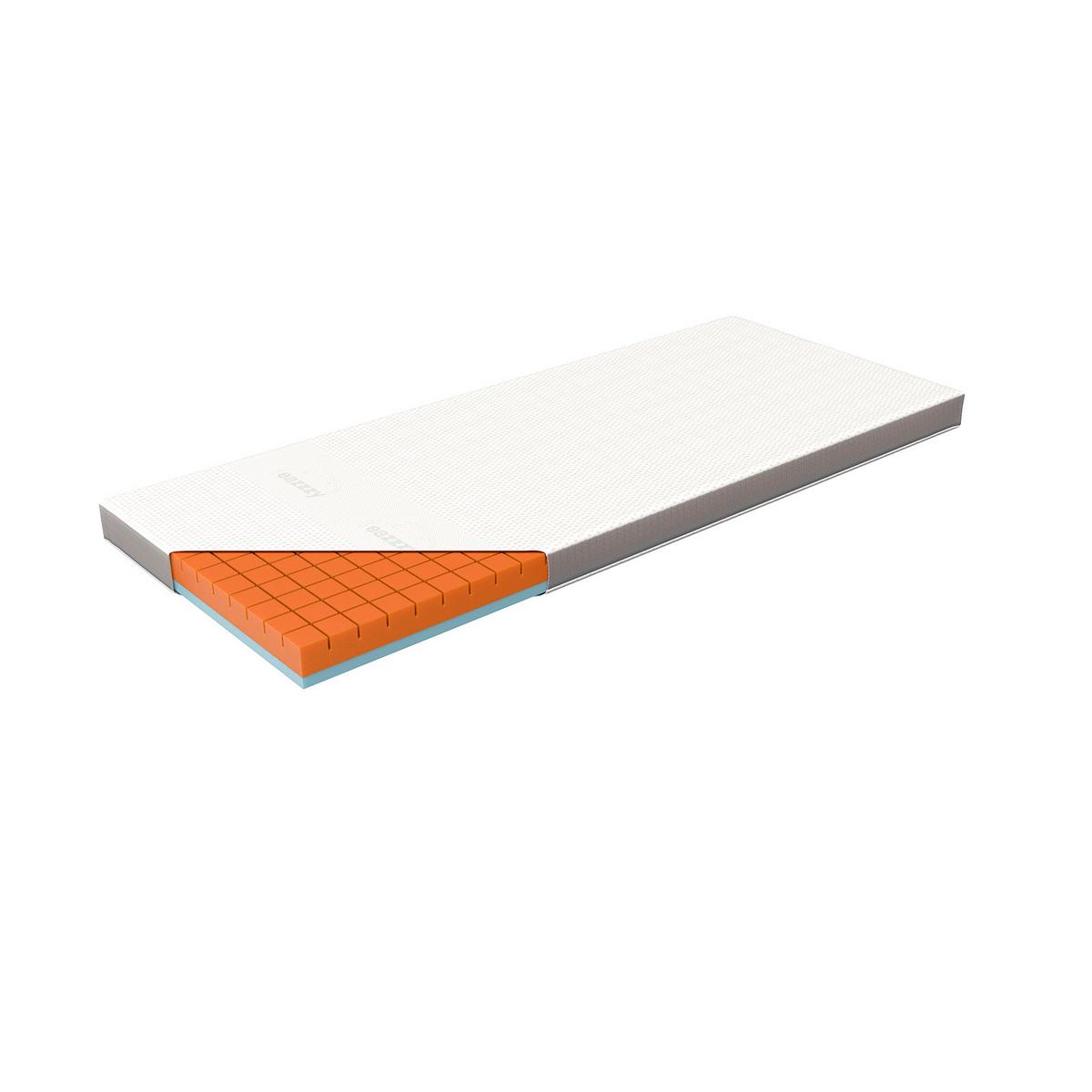 Topper Eazzzy Premium Cube mittelfest 80x200 - Weiß, Basics, Kunststoff (80/200cm) - Genius