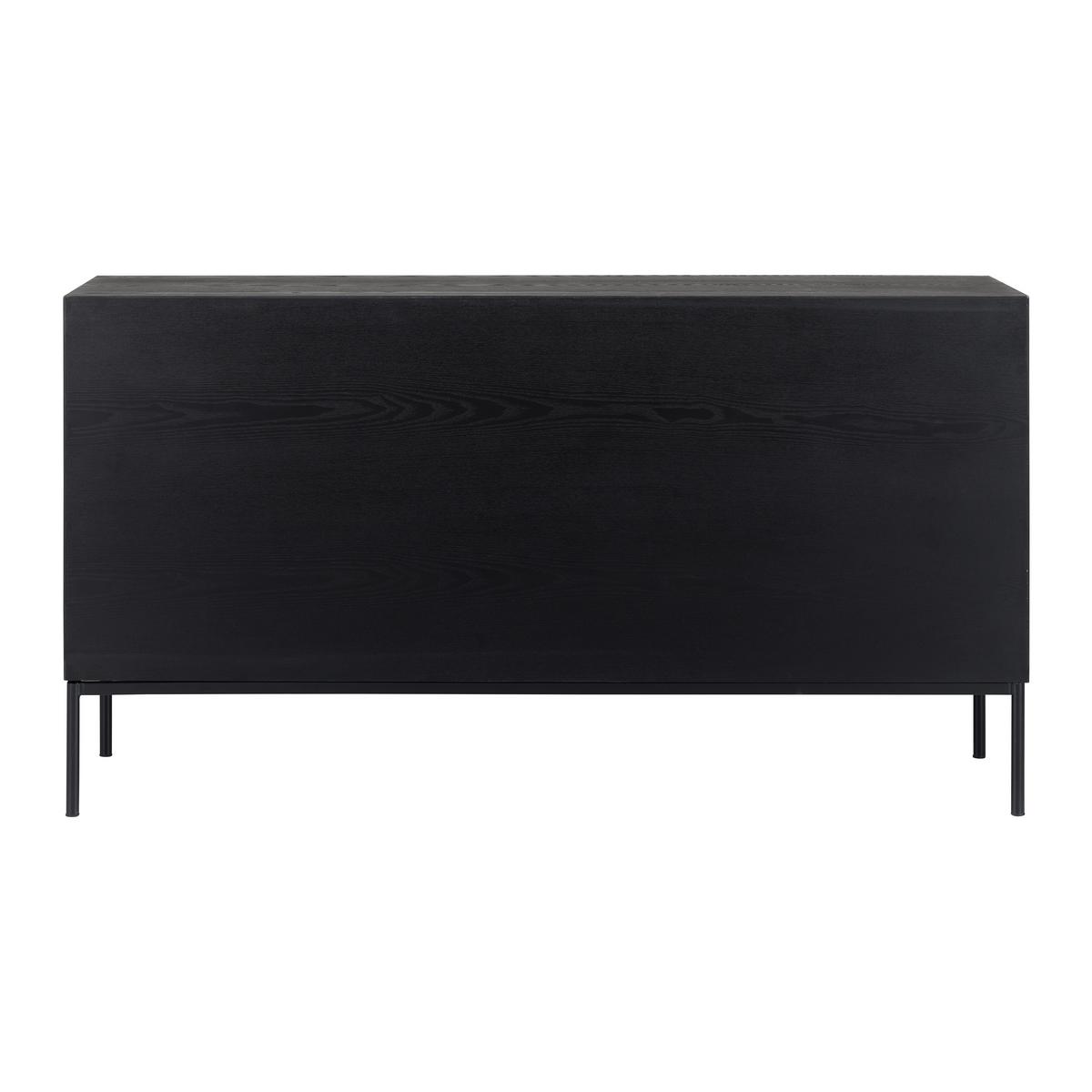 Sideboard MILANO jasan - černá/barvy jasanu, Moderní, kov/dřevo (144/79/40cm) - Bessagi Home