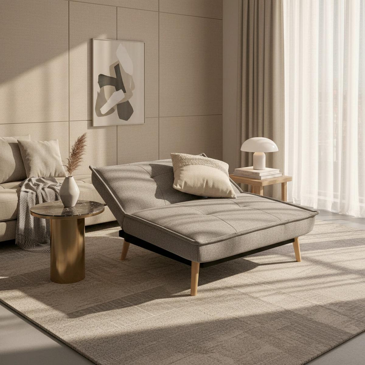 Křeslo ROMEO tmavě šedá - šedá, Moderní, dřevo/textil (99/83/84cm) - P & B