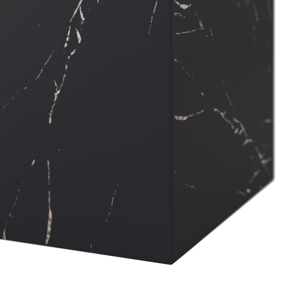 KONFERENČNÍ STOLEK EZRA - černá, Moderní, kompozitní dřevo (40/45,5/40cm) - Bessagi Home