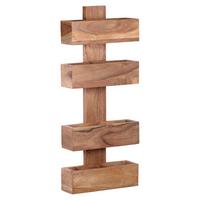 Držák na noviny MUMBAI dřevo z akácie - barvy akácie, Moderní, dřevo (30/72/10cm) - MID.YOU