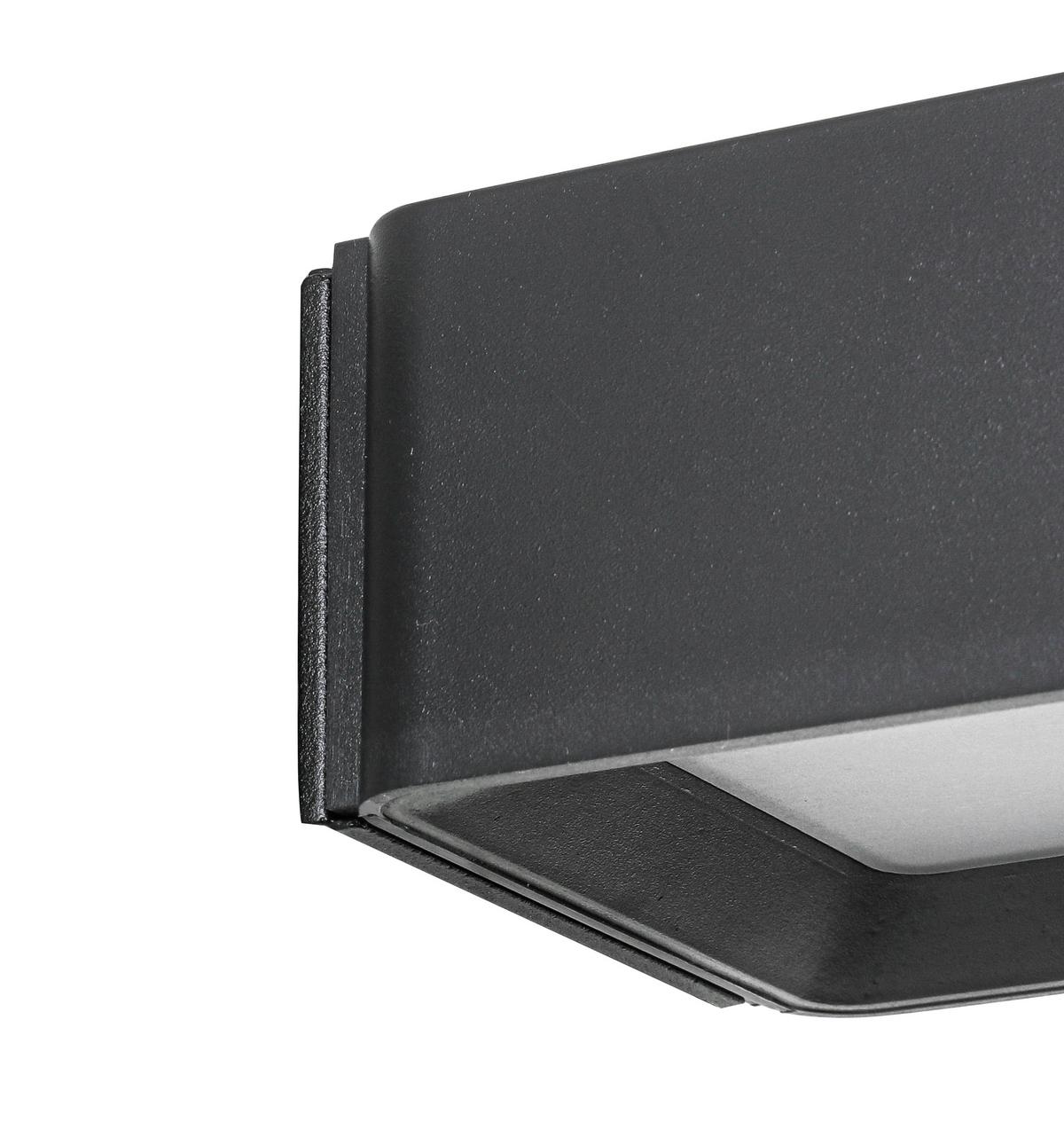 NÁSTĚNNÉ LED SVÍTIDLO QIOP - černá, Moderní, kov/plast (8,6/8/4,5cm) - Mömax