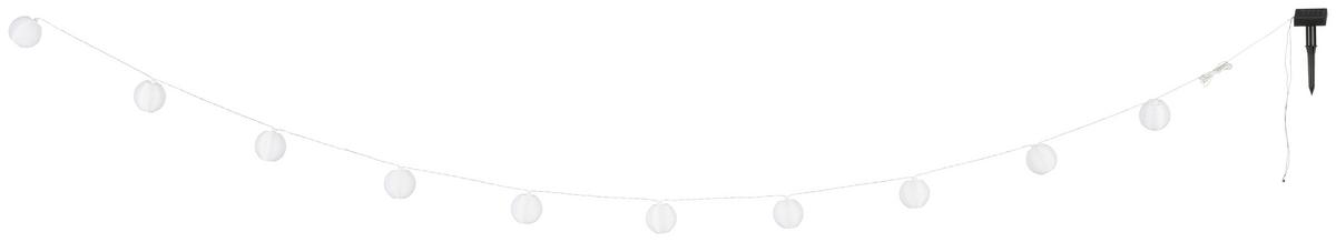 SOLÁRNE SVIETIDLO LAMPI - čierna/biela, Romantik / Landhaus, textil/plast (200cm) - Mömax