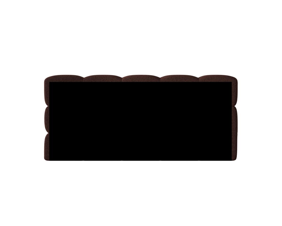 Polsterbett Noe Bordeaux 180x200 Cm - Bordeaux/Schwarz, Trend, Textil/Metall (180/200cm)