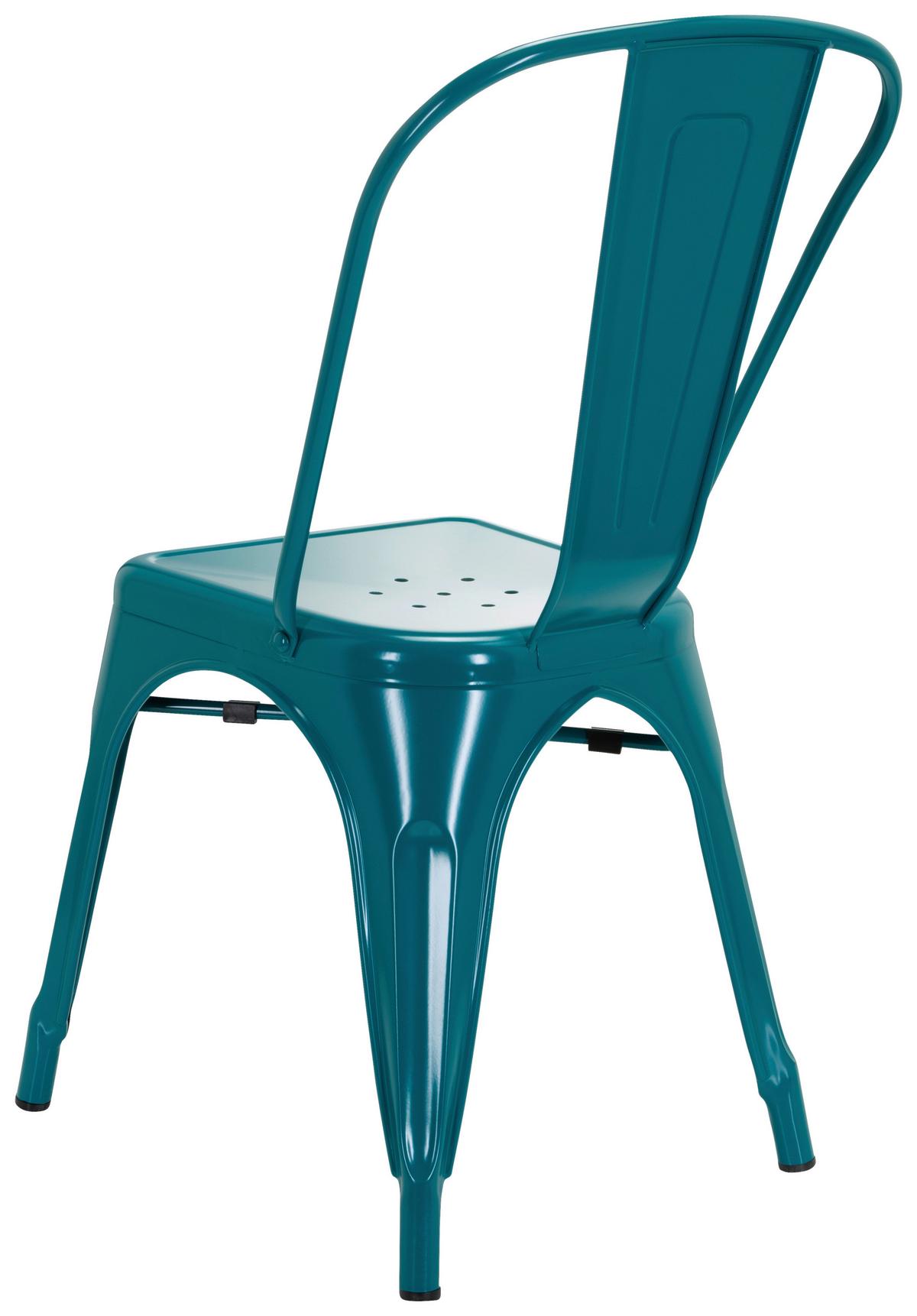 Stuhl Vantaggio Comfort stapelbar Petrol bis 150 kg - Petrol, Basics, Metall (44/84/54cm) - MID.YOU