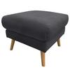 Hocker Tromso Anthrazit B: 61 cm - Anthrazit/Buchefarben, Design, Textil (61/49/65cm) - Livetastic