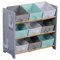 Kinderregal mit Boxen B: 65 cm Dunkelgrau - Dunkelgrau/Weiß, MODERN, Holz/Holzwerkstoff (65/60/30cm) - Kesper