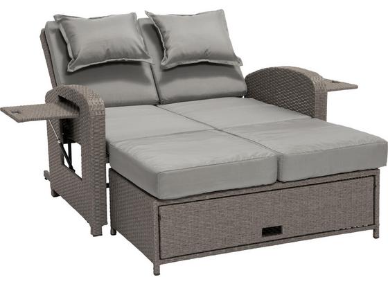 Loungesofa Bahia Rondo - Braun/Grau, MODERN, Kunststoff/Textil (173/95/134cm) - Greemotion Loungesofa Bahia Rondo - Braun/Grau, MODERN, Kunststoff/Textil (173/95/134cm) - Greemotion