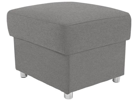 Hocker Sonoma - Chromfarben/Silberfarben, KONVENTIONELL, Textil (58/45/58cm) - Ombra Hocker Sonoma - Chromfarben/Silberfarben, KONVENTIONELL, Textil (58/45/58cm) - Ombra