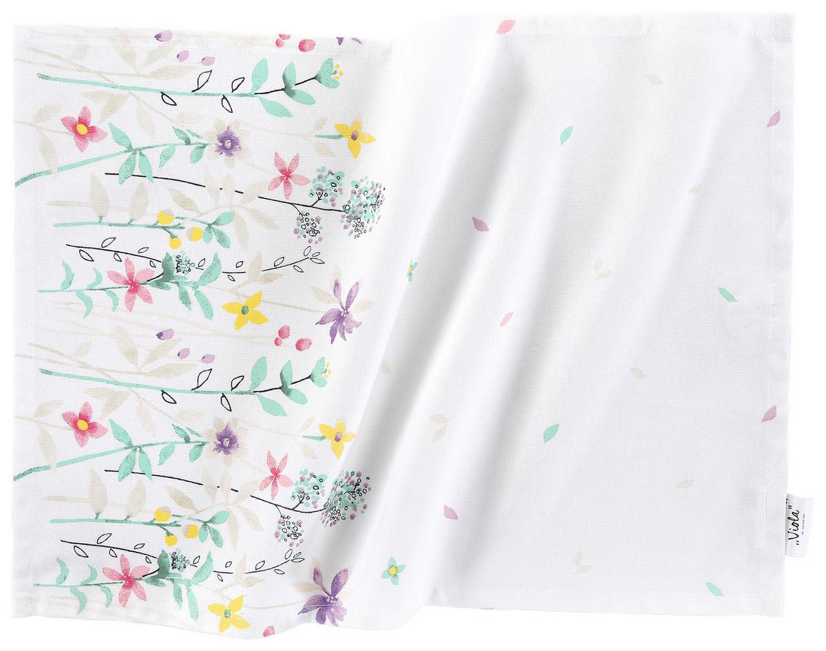 Geschirrtuch Viola 3er Pack - Violett, MODERN, Textil (40/60cm) - Luca Bessoni