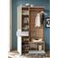 Garderobe Entra B: 117 cm Weiß - Eichefarben/Weiß, MODERN, Glas/Holzwerkstoff (117/198/38cm) - Xora Garderobe Entra B: 117 cm Weiß - Eichefarben/Weiß, MODERN, Glas/Holzwerkstoff (117/198/38cm) - Xora