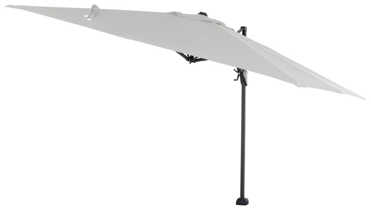 Ampelschirm Sunset N+ BxHxT 350x 252x260 cm Anthrazit/Grau - Anthrazit/Grau, KONVENTIONELL, Textil/Metall (350/260cm) - Siena Garden