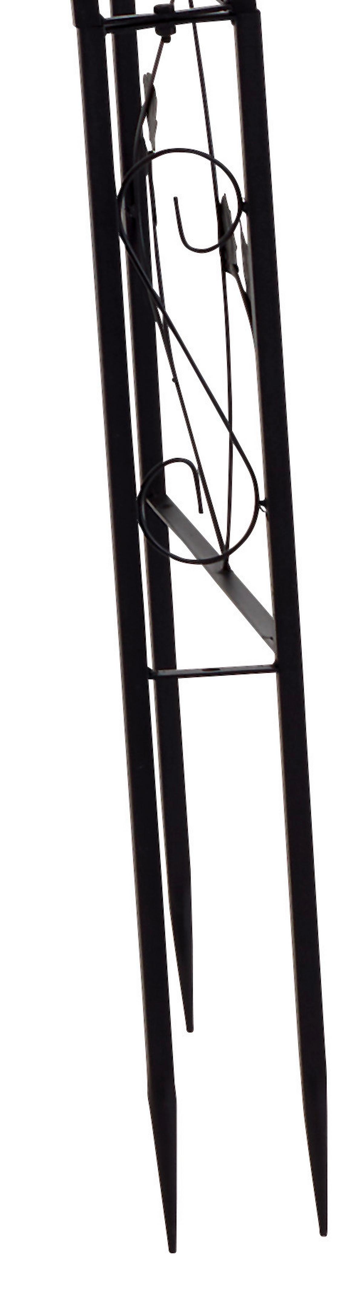 Rosenbogen Stahl Mira Bxh: 145x260 Cm - Anthrazit, MODERN, Metall (145/260/38cm) - Gardenson