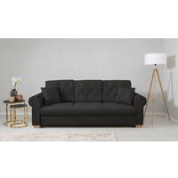 Schlafsofa Arles, Schwarz 25 B: 240 Cm - Buchefarben/Schwarz, Design, Textil (240/94/98cm) - MID.YOU