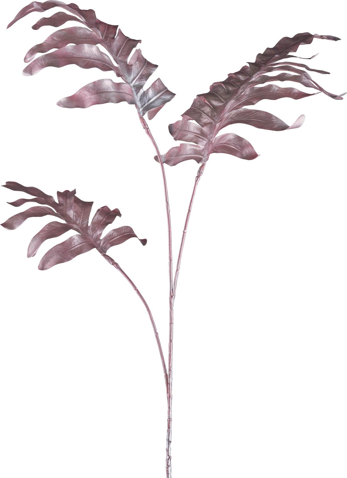 Dekozweig Farn - Roségold/Braun, KONVENTIONELL, Kunststoff (108cm)