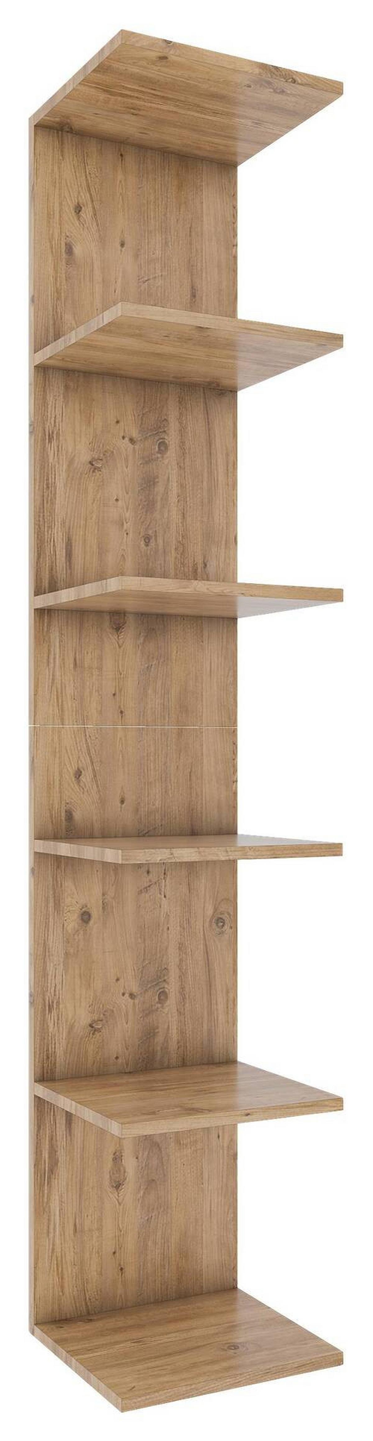 Regál Laza š: 35 cm, dub medový - medový dub, Moderní, kompozitní dřevo (35/180/30cm) - MID.YOU