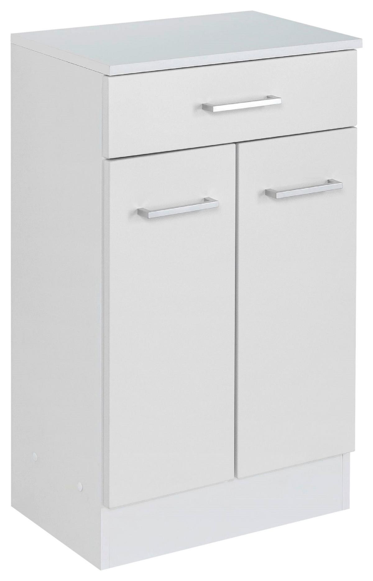 Badezimmer Unterschrank Riga Bxh 50/84 Weiß - Weiß, MODERN, Holzwerkstoff (50/84/35cm) - Held