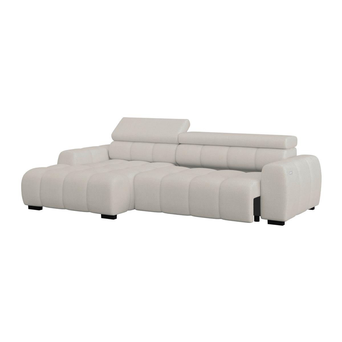 Ecksofa Fargo S Beige, B: 168cm - Sandfarben/Beige, Trend, Textil (168/285cm)