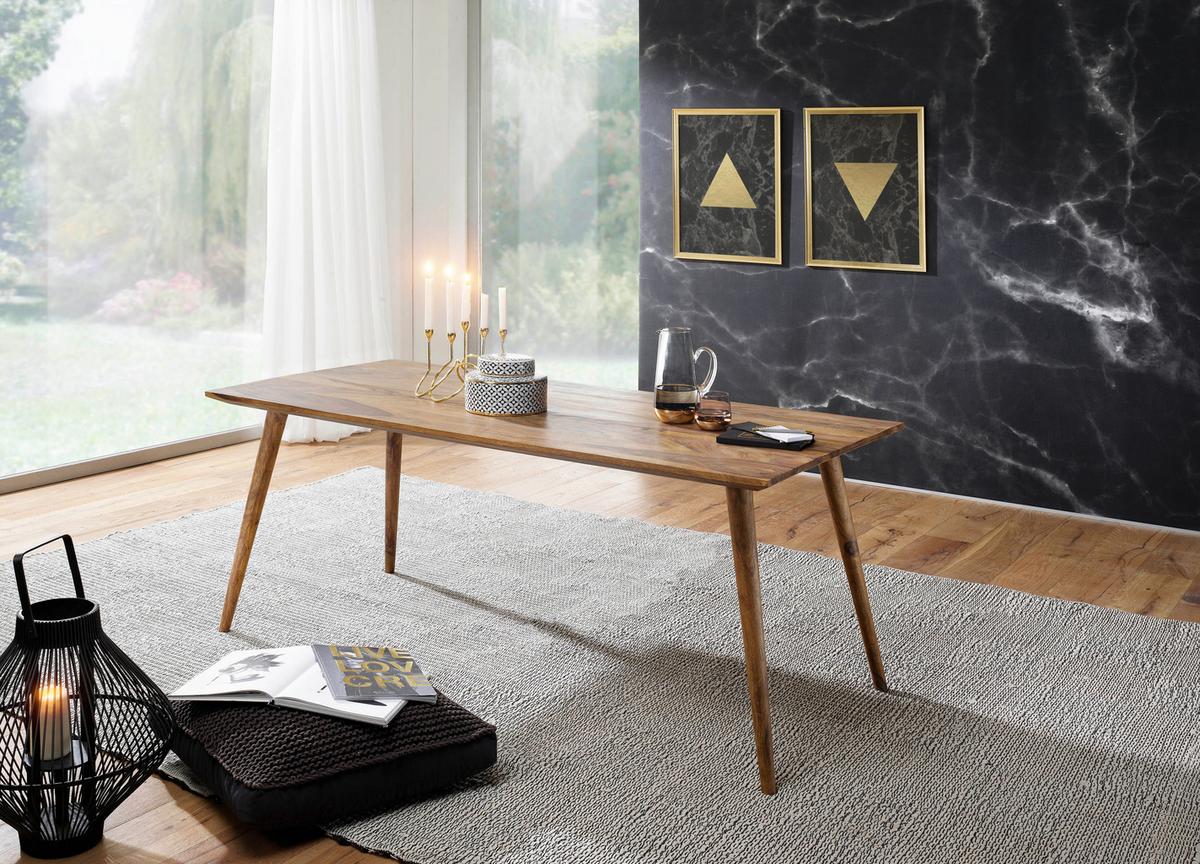 Esstisch Wl1.964 - Sheeshamfarben, Design, Holz (160/80/76cm) - MID.YOU