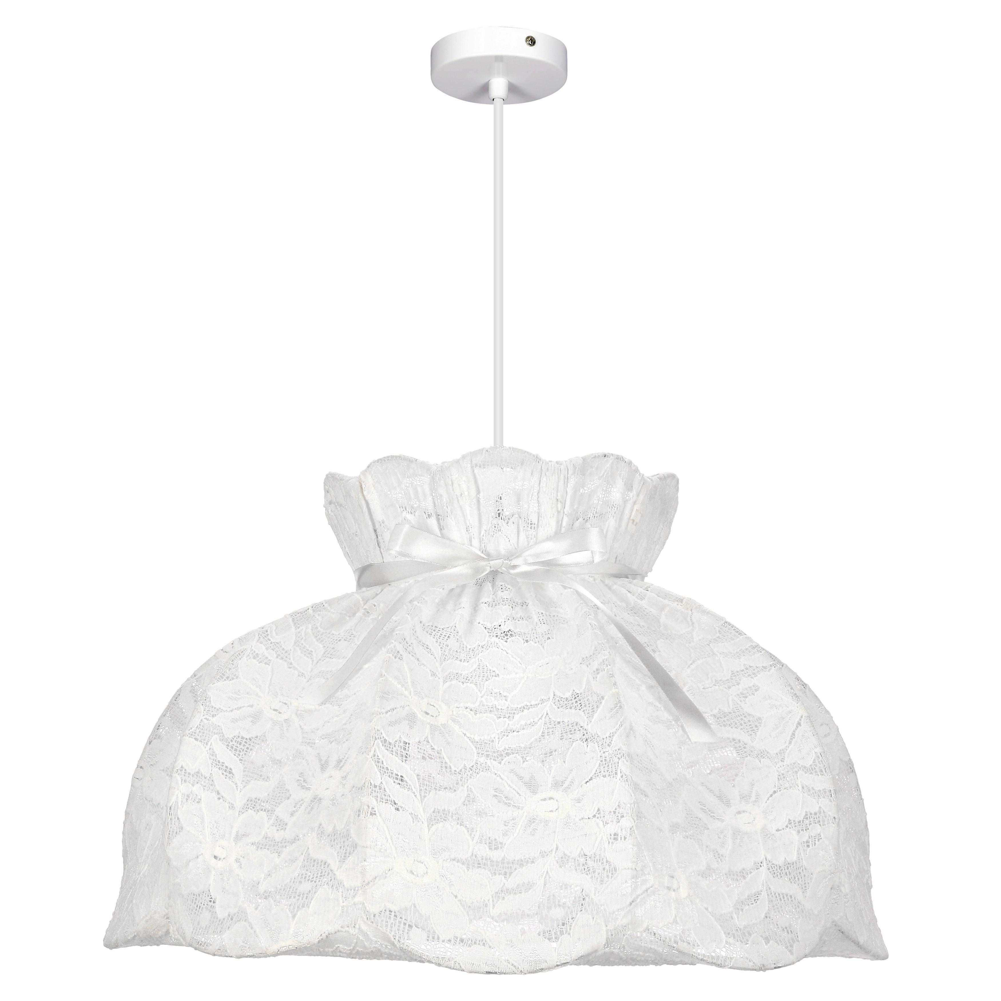 Pendelleuchte 31-39408 Rossini - Weiß, KONVENTIONELL, Textil/Metall (52/52/130cm)