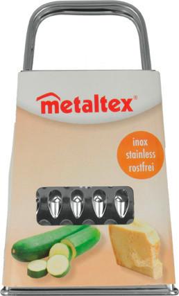 Négyoldalú Reszelő Inox - fém (9.2/15.5/7.1cm)