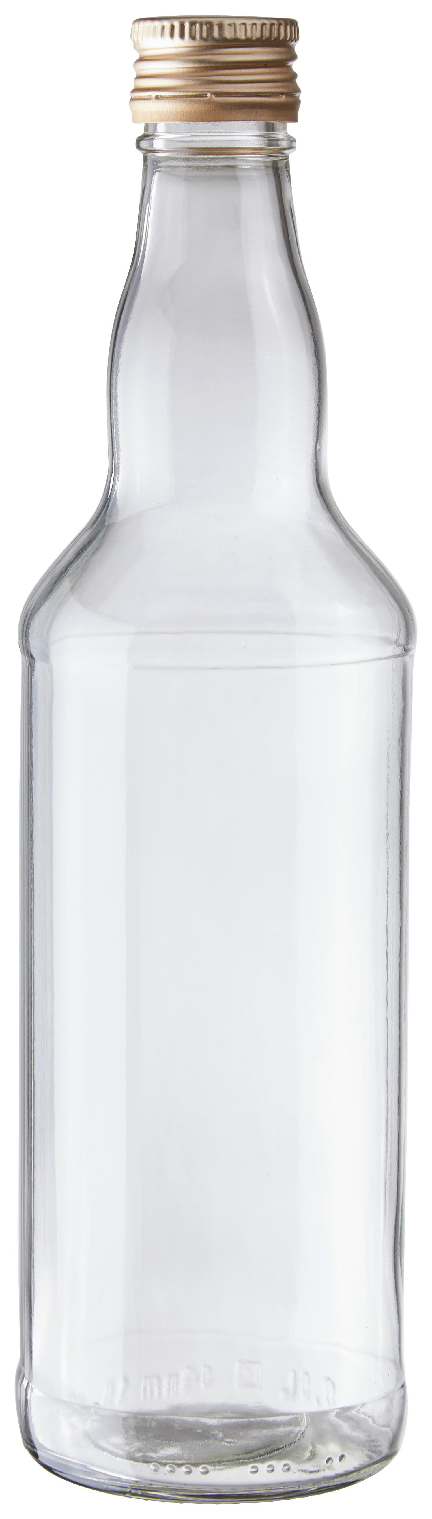 Universalflasche aus Glas Zeno ca. 0,5 L m. Schraubverschluss