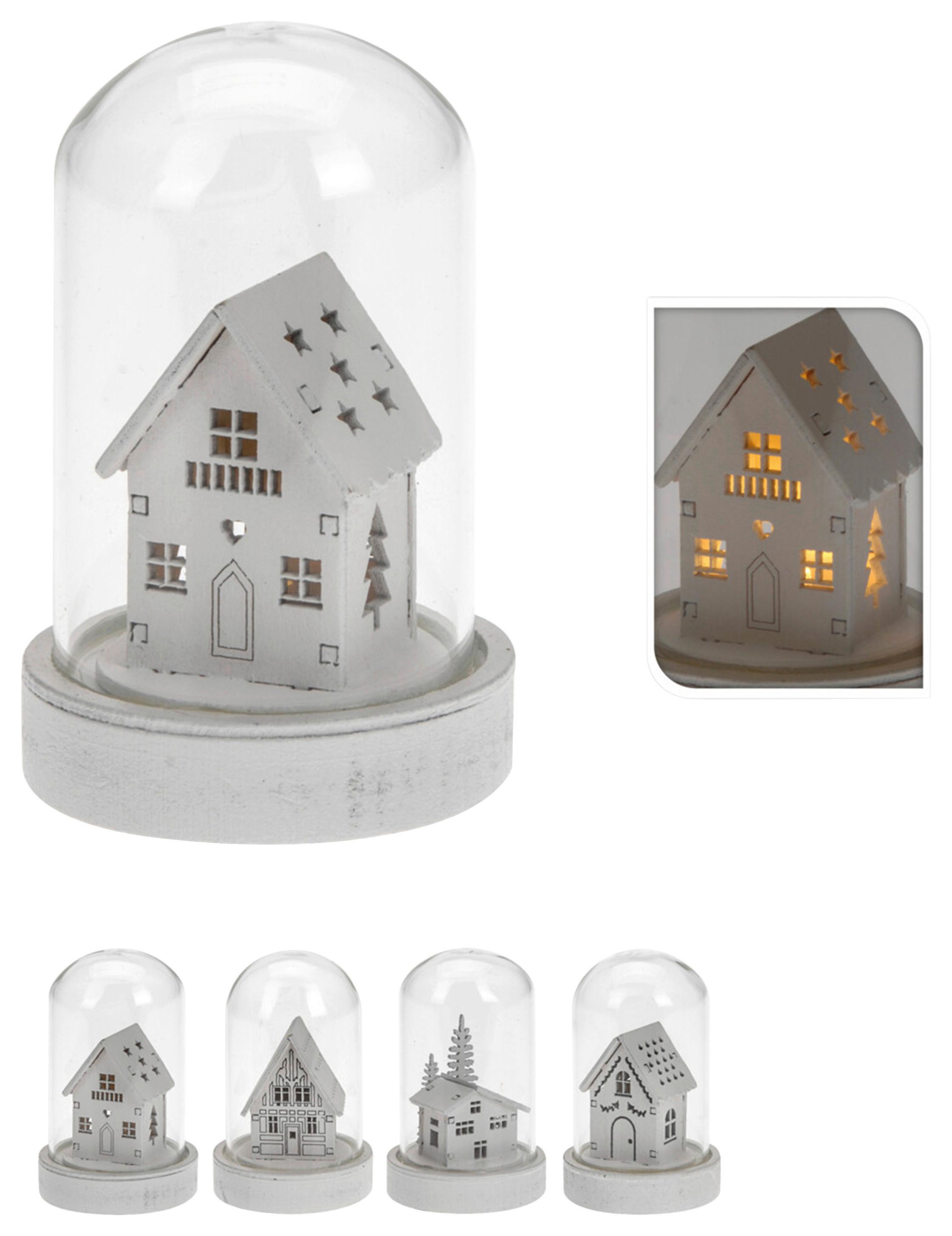 Led Díszlámpa Led-Es Ház Dekoráció - Basics, Üveg (5/5/9cm)