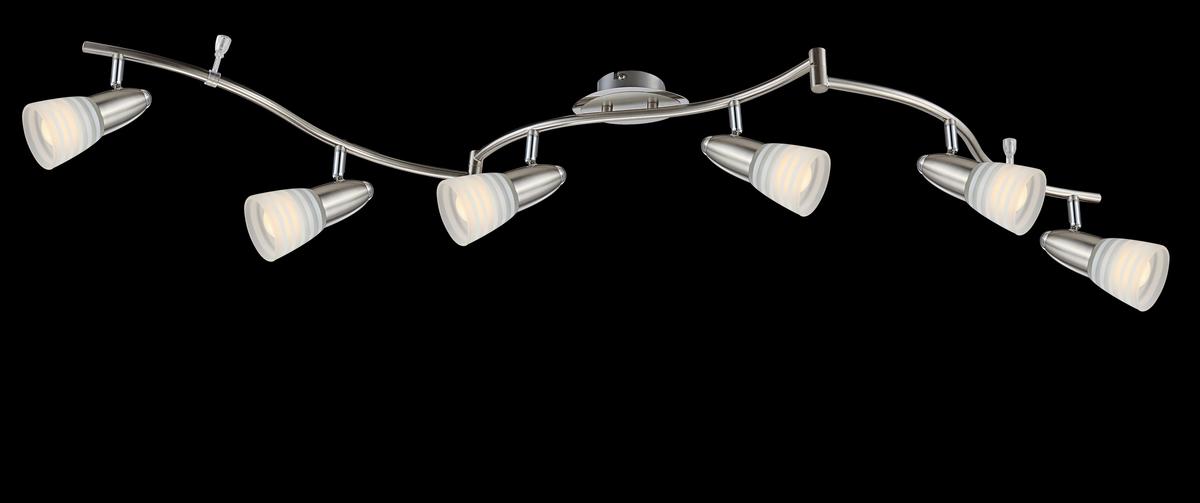 Led-strahler 54536-6 - Basics, Glas/Metall (145/27,5/18,5cm) - Globo