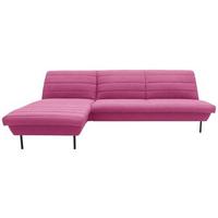 Ecksofa Looks Ix Anthrazit - Schwarz/Rosa, Design, Textil (168/274cm) - LOOKS by W.Joop