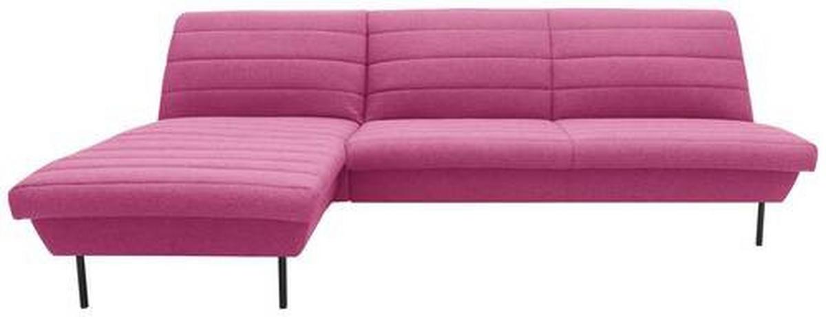 Ecksofa Looks Ix Anthrazit - Schwarz/Rosa, Design, Textil (168/274cm) - LOOKS by W.Joop