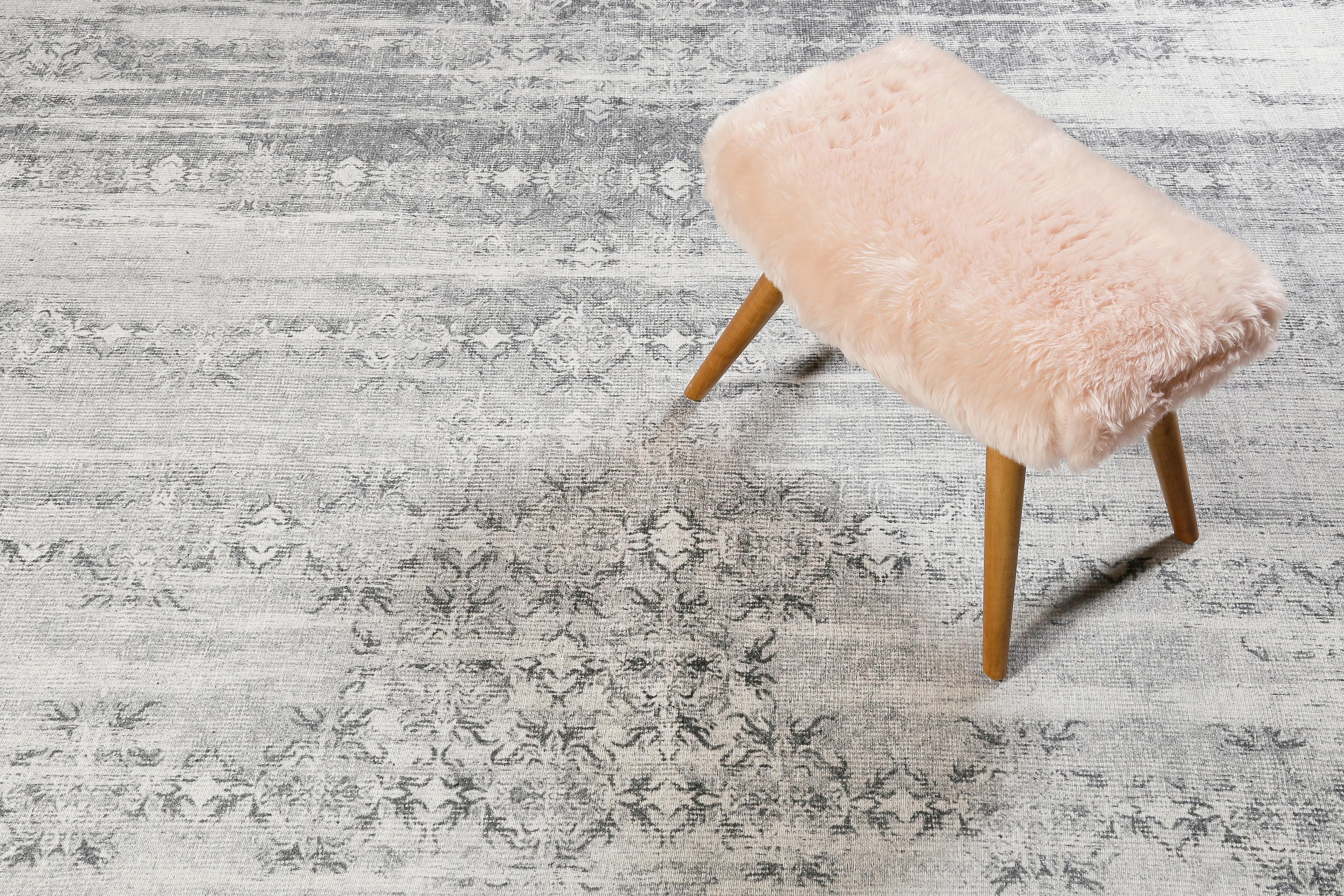 Webteppich Alaska Grau/weiß 80x150 Cm - Weiß/Grau, LIFESTYLE, Textil (80/150cm) - WECON HOME