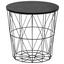 Príručný Stolík Josie - čierna, Moderný, kov/drevo (40/41cm) - Modern Living Príručný Stolík Josie - čierna, Moderný, kov/drevo (40/41cm) - Modern Living