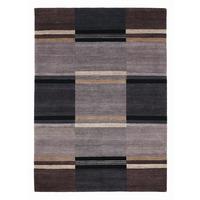 Orientalischer Webteppich dunkelgrau 140x200 cm - Dunkelgrau, Basics, Textil (140/200cm) - Cazaris