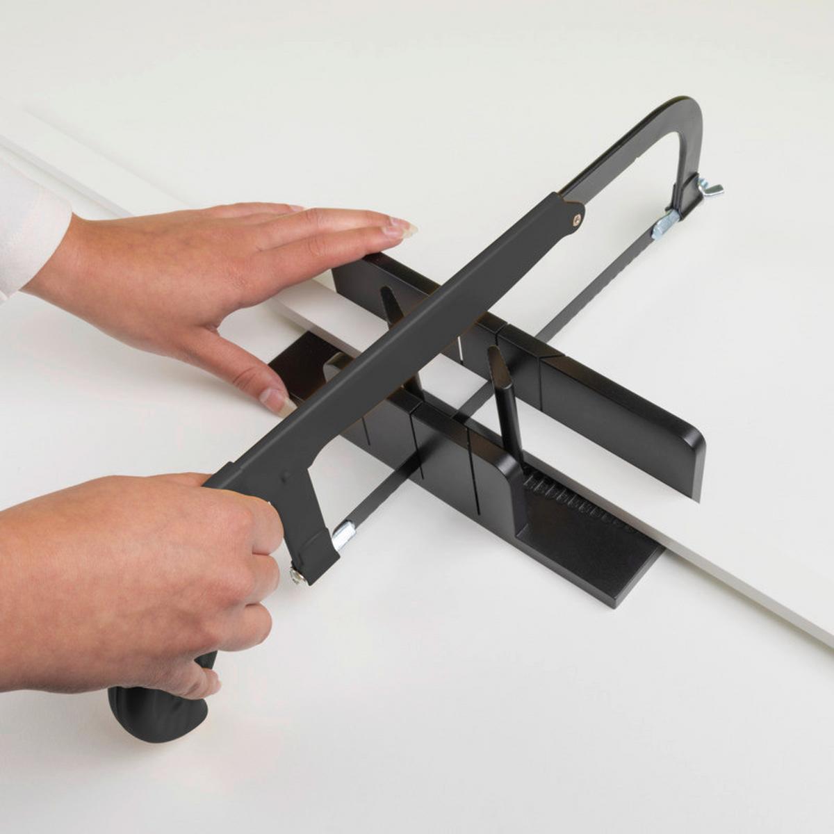 Fliegengitter Is Zuschnitt Set Gehrungslade - Schwarz, Basics (7/23/6cm) - Windhager