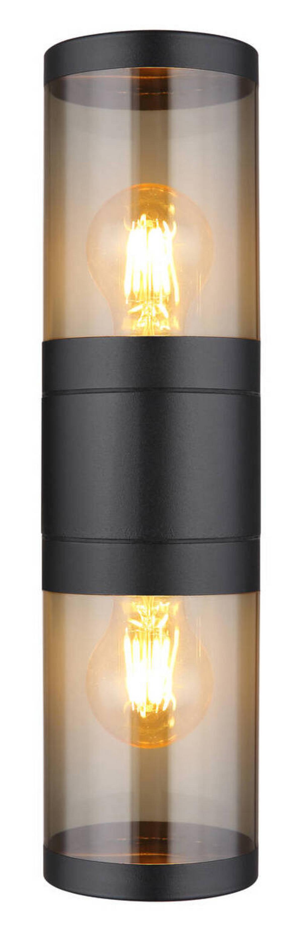 Außenleuchte 32014-2bs - Schwarz, Basics, Kunststoff/Metall (10,2/15,5/38cm) - Globo